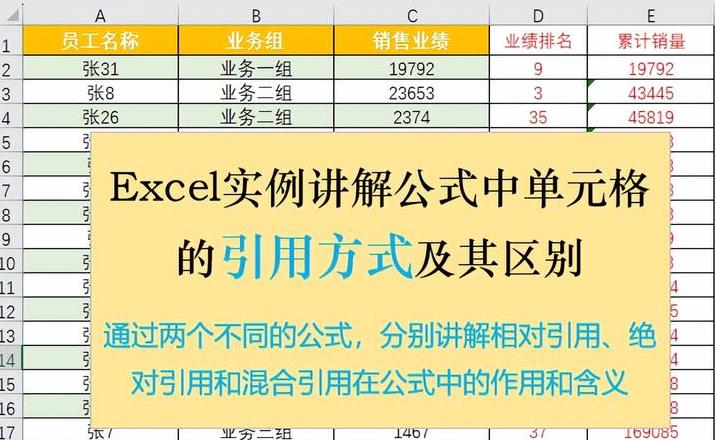 Excel跨工作表数据引用技巧详解