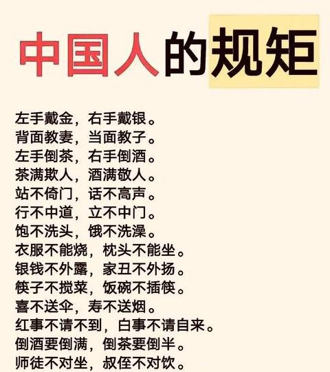 规矩的通俗解释