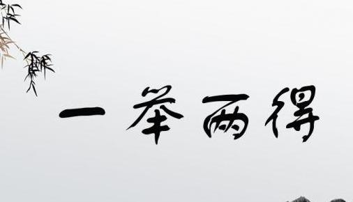 一举两得成语详解及文化内涵