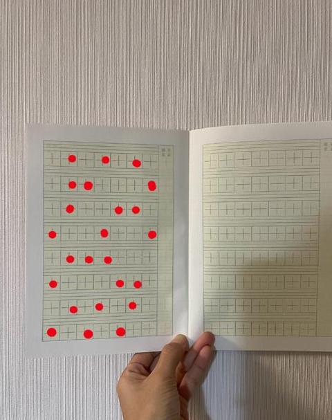 田字格中的撇和点写法详解
