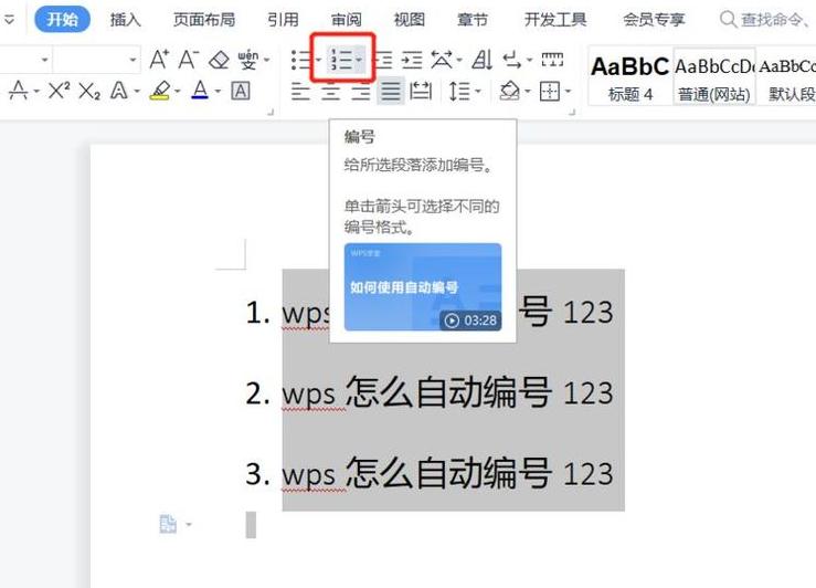 Word文档自动编号全攻略：快速设置1234顺序编号、每页编号及文字自动编号