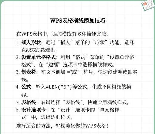 Excel文字横线添加技巧全解析