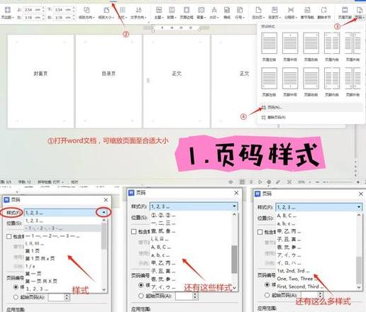 Word文档统一页眉页脚及页码设置教程