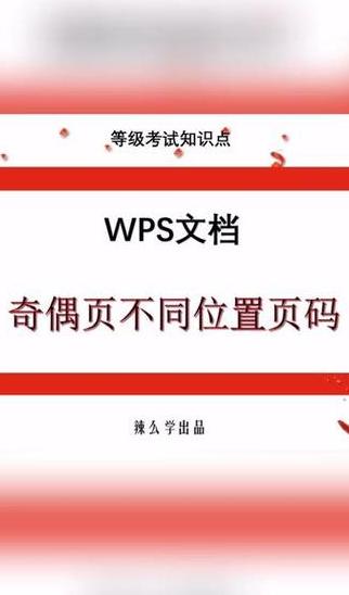 Word/WPS文档奇偶页码设置教程：左右页码分别怎么调整