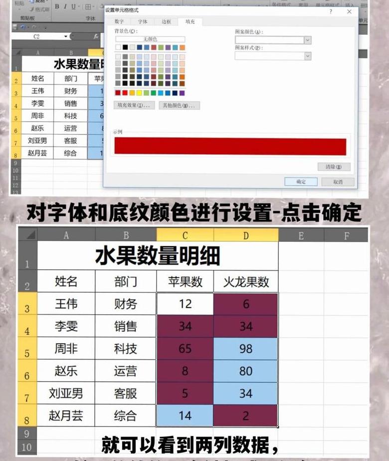 Excel单元格颜色标记设置技巧
