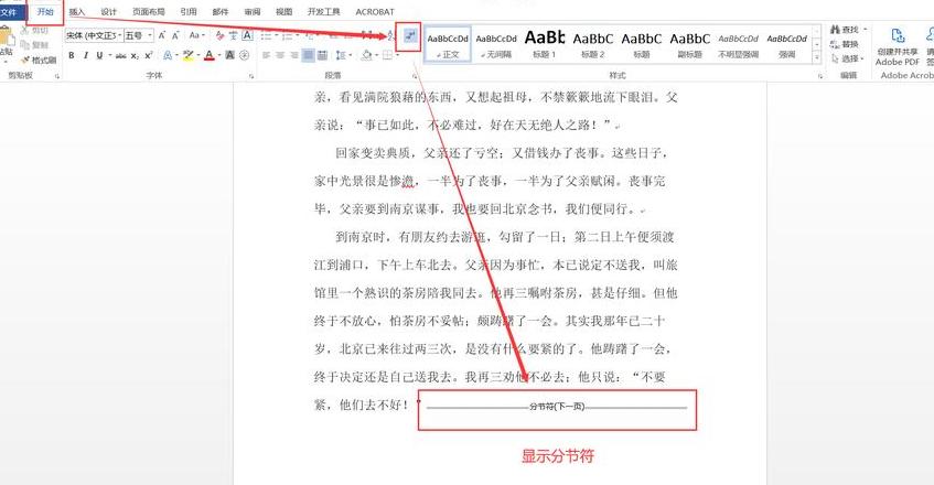 Word批量删除分节符教程
