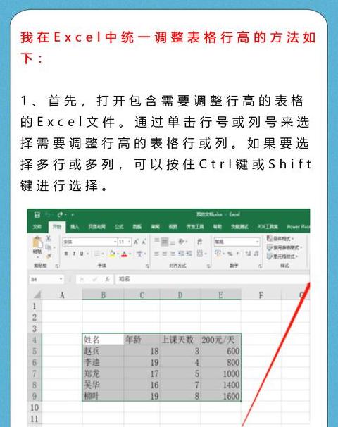 Word表格行高调整教程