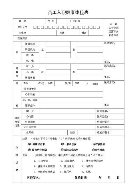 健康证与入职体检有何区别？