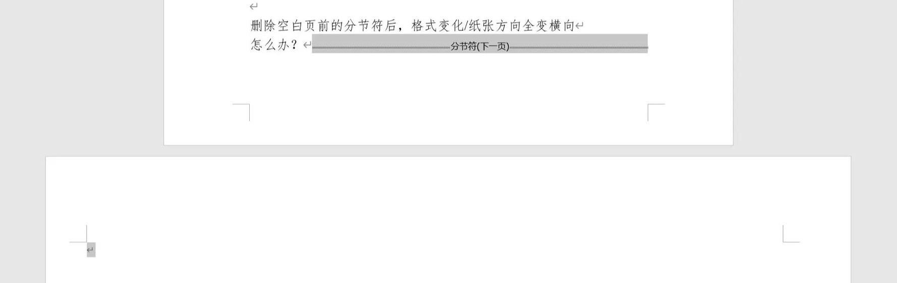Word分页符删除与格式调整指南