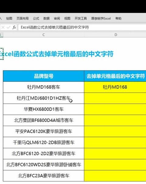 Excel技巧：轻松删除单元格中第一位字符
