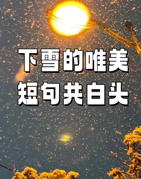 冬日雪景唯美句子精选