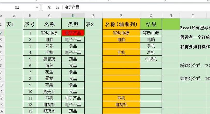 WPS/Excel技巧：如何提取并计算相同名称的不同数据